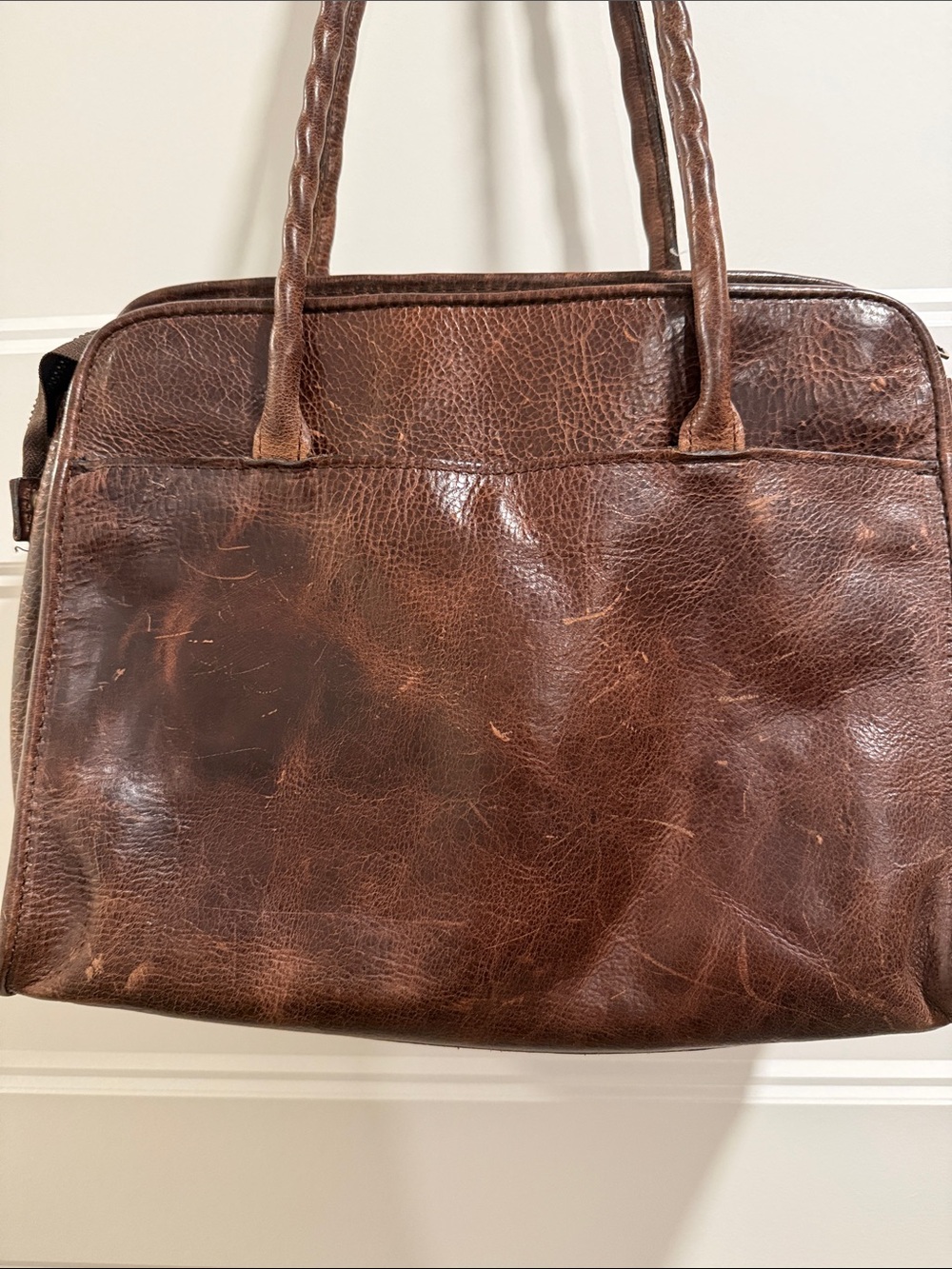 Patricia Nash Brown Leather Shoulder Bag with Tassel & Medallion - Picture 6 of 13